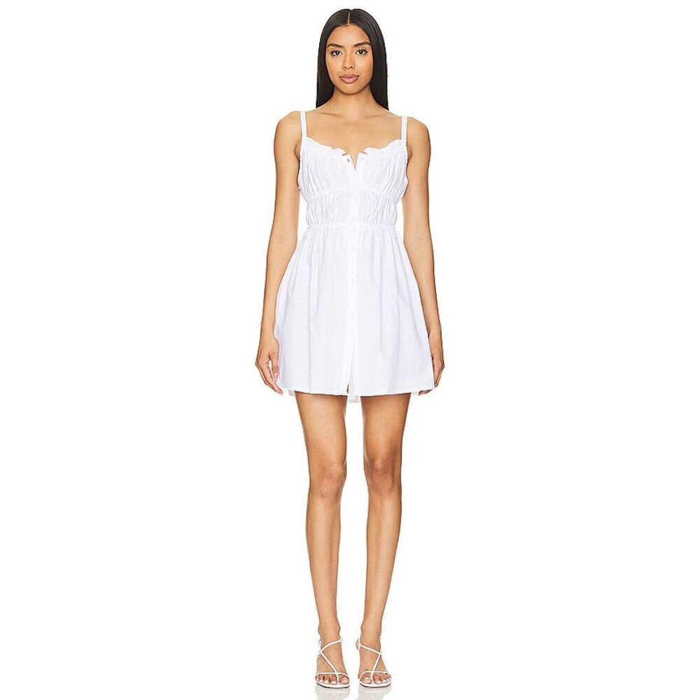 SNDYS Isabella Mini Dress in White